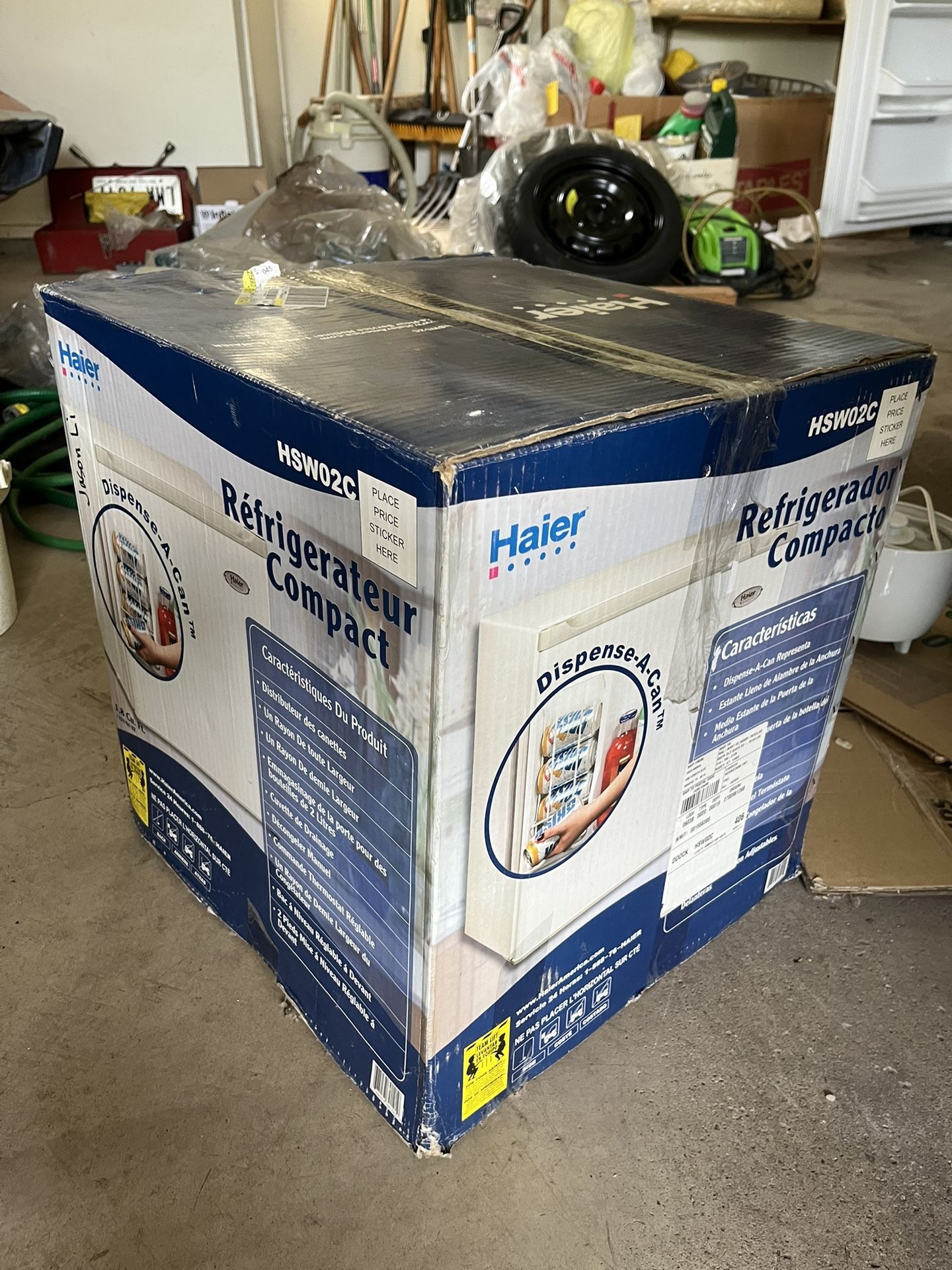 Haier Dorm refrigerator new in box 1.8 cu ft. white.
