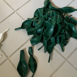 Forest Green / White Balloons w nipple