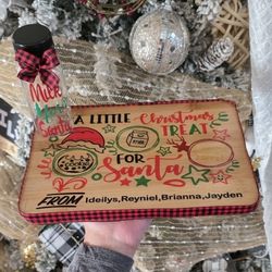 Personalized Santa Treats Tray!
