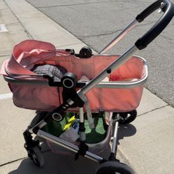 Pink Baby Stroller 
