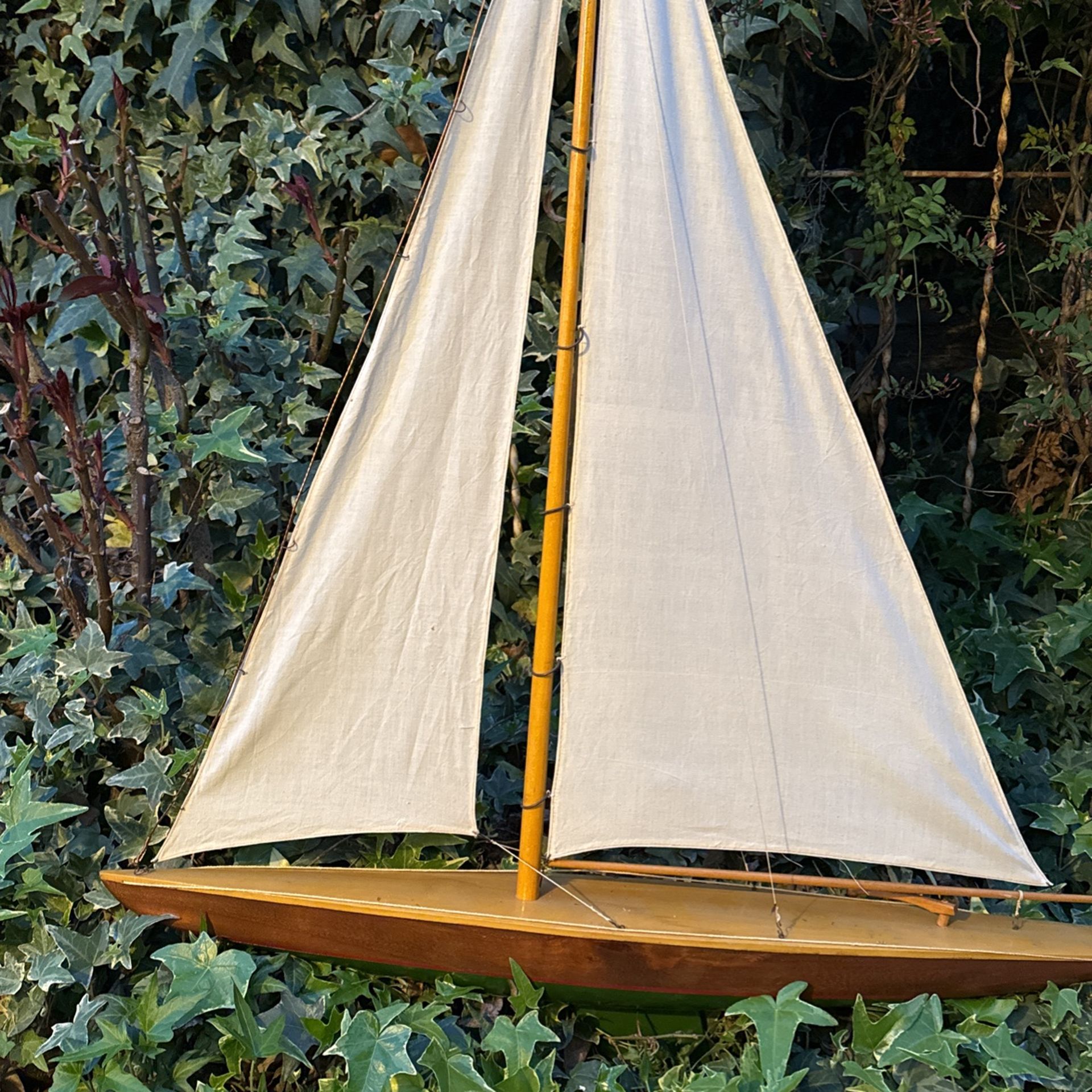 Vintage Wooden Sailboat 