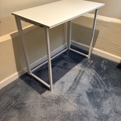 Folding Writing Desk (White) (2)