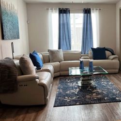 Reclining  Whitish Grey Sectional