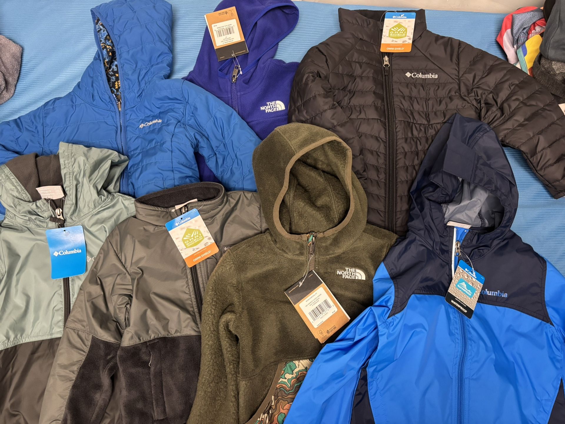 4T North Face And Columbia Jackets