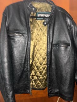 Vintage Men’s Leather Motorcycle Jacket Size M
