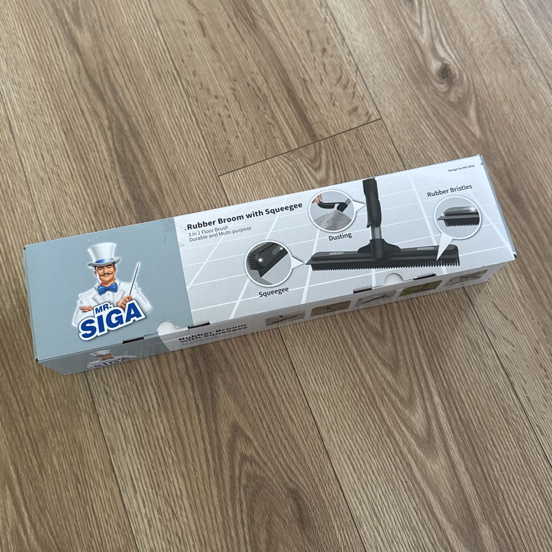 Rubber Broom With Squeegee