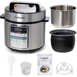 Fullwill Electric Pressure Cooker 6QT Dual Pots