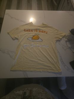 gudetama yellow girl shirt