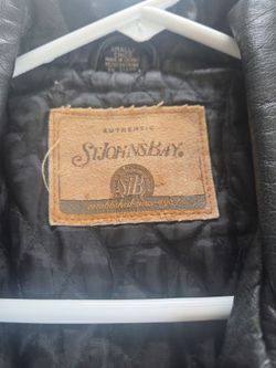 St. John's Bay Leather Jacket Small
