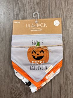 Lila & Jack Halloween Baby Bandana Bib Set 3-Pack