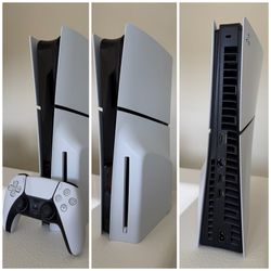 PS5 Slim 1TB Disc & Digital Version in great condition for sale with controller and all cables.