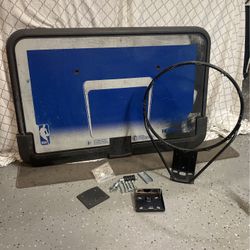 Basketball hoop and backboard