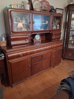 Antique mahogany double-decker
