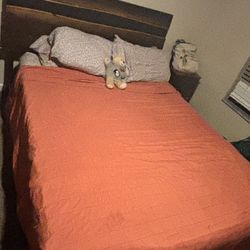 Queen Size Bed Set- Real Wood