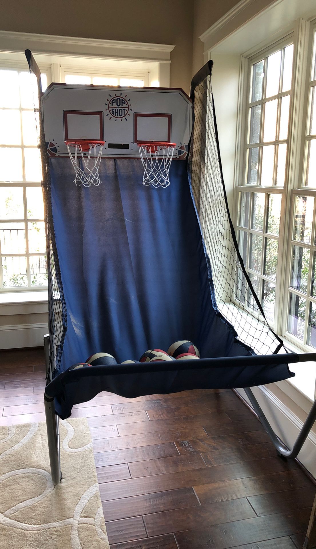 Pop a shot 2 player indoor basketball hoop