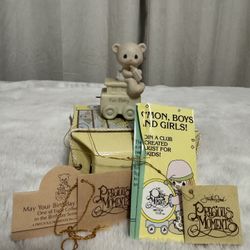 Precious Moments “May Your Birthday Be Warm” (1985) – For Baby Birthday Train Figurine w/ Box