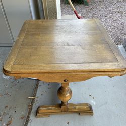 Unique Antique Small Oak Table