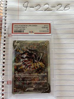 2022 Pokemon Giratina V Lost Abyss Japanese Sword & Shield Full Art #111 PSA 10