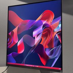 LG 27” QHD Monitor + Premium Adjustable Arm (HDMI / USB-C / USB Hub)