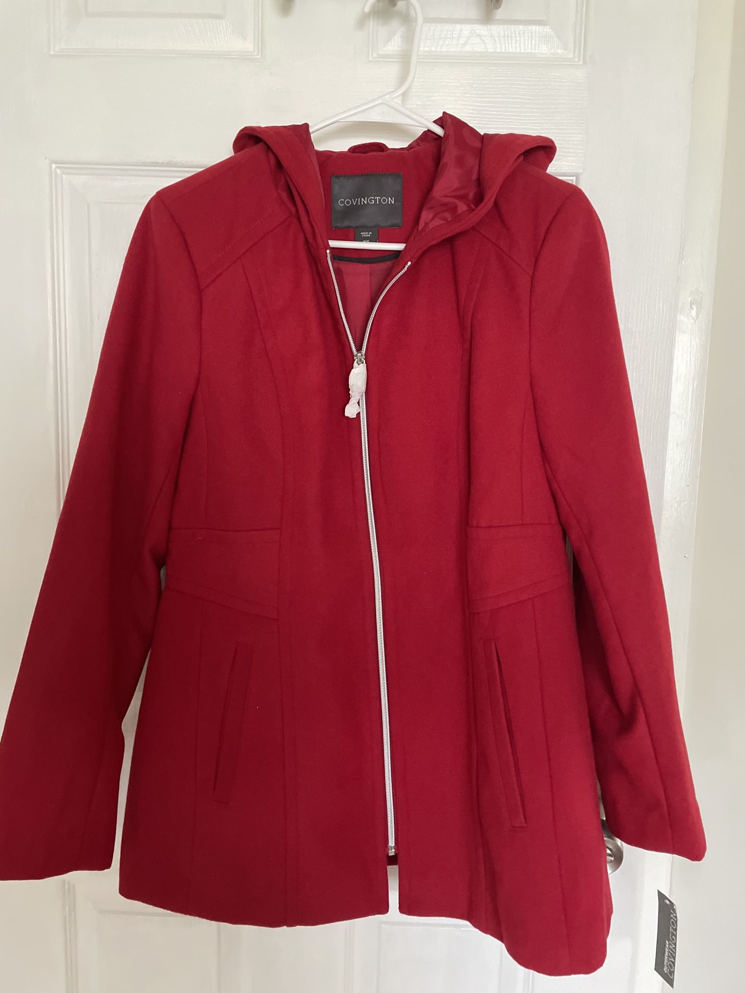 Red Velvet Woollen Jacket