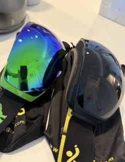 Skiing Goggles and Helmets ($Prices on Description) 