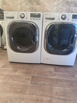 LG set electric laundry