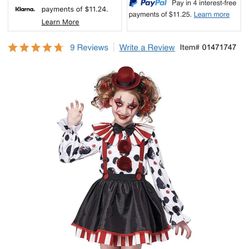 Kids Halloween Costume Size XL