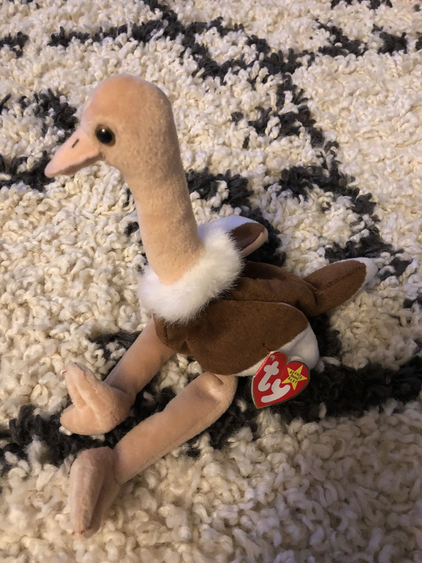 Retired Stretch the Ostrich Beanie Baby