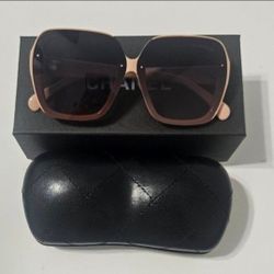 Nude Pink Oversize Lady Women's Sunglasses Uv Protection Gift