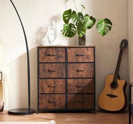 NEW in Box 8 Fabric Drawer Dresser - Brown