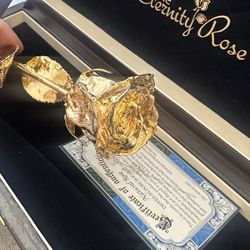 Real flower 24k gold plated - good gift for her