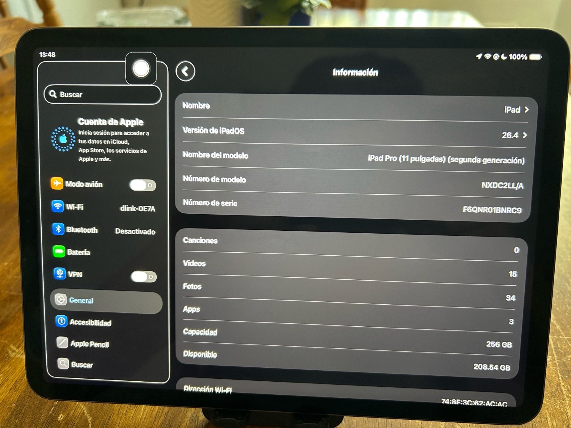 IPad Pro 2 generation 11 inches 256 GB