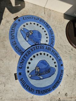 USAF 2 Round Rugs