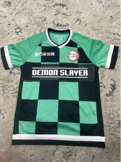Demon Slayer Tanjiro BOXLUNCH EXCLUSIVE Soccer Jersey Style Kit Anime XS Fits MD