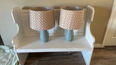 Table Top Lamps with Shades 22” tall