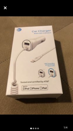 AT&T Car Charger with LED Indicator