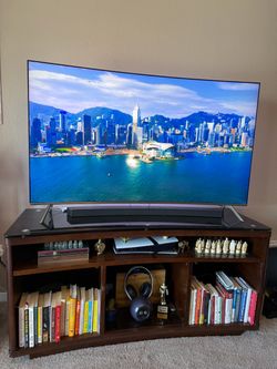 Large curved TV