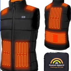 Heated Vest for Men/Women with 16000mAh 7.4V Battery Pack Included, Size Adjustable Heated Vests