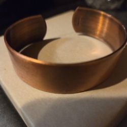 plain solid copper cuff bracelet
