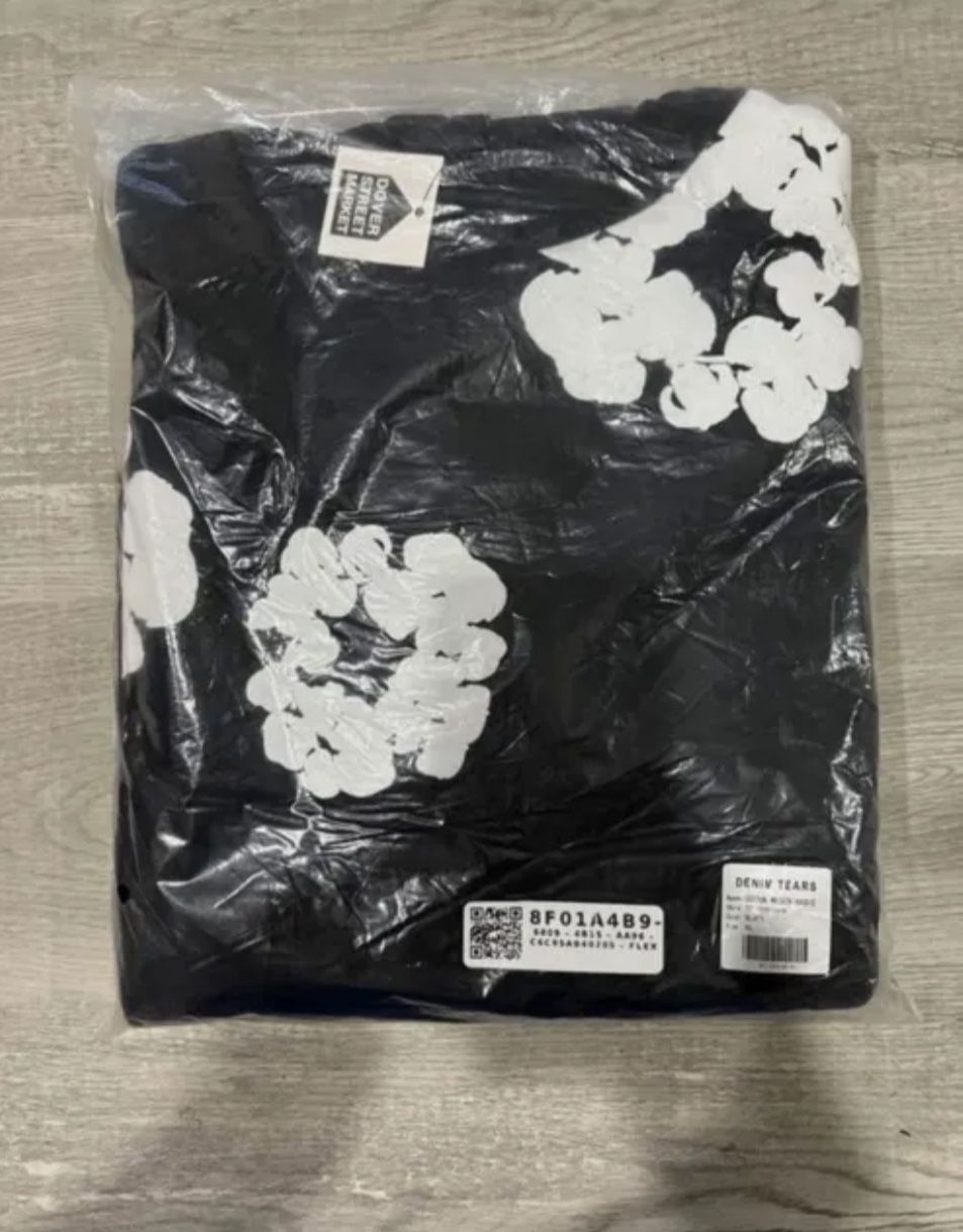 Denim Tears Hoodie Black Large