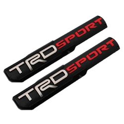 2pcs Trd SPORT Door Emblem Nameplate Badge for Toyota Tacoma Tundra 4 Runner Side Fender Door