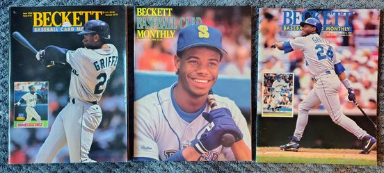 Ken Griffey Jr. Beckett Monthly Bundle – 3 Issues Including "Rookie" NM