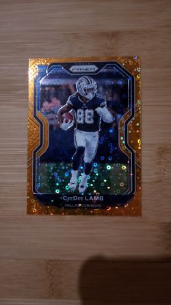 2020 Panini Prizm Orange Disco CeeDee Lamb Rookie