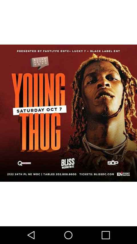 Young Thug Live at Bliss Nightclub