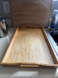 Bamboo wooden serving tray