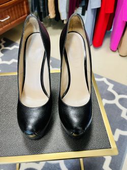 Saint Laurent Black Tribtoo 105 Pump Platforms