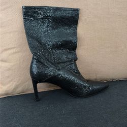 Glossy Boots Heels 