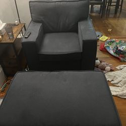Bob’s Playscape Denim Chair & Storage Ottoman