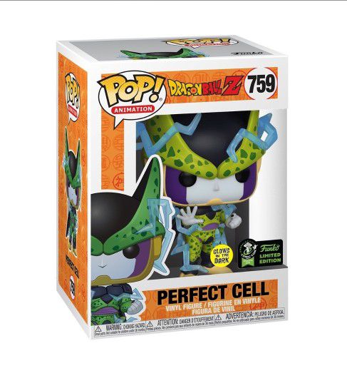 Limited Edition Glow In The Dark Perfect Cell Dragonball Z Funko