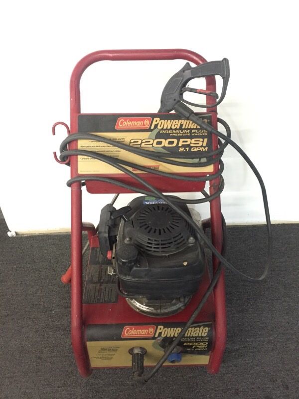 Preowned Coleman Powermate Premium Plus 2200 PSI Pressure Washer for